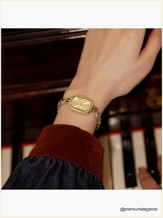 Gold Oval Dainty Bracelet Watch - Japanese Quartz Movement Water Resistant main image 4